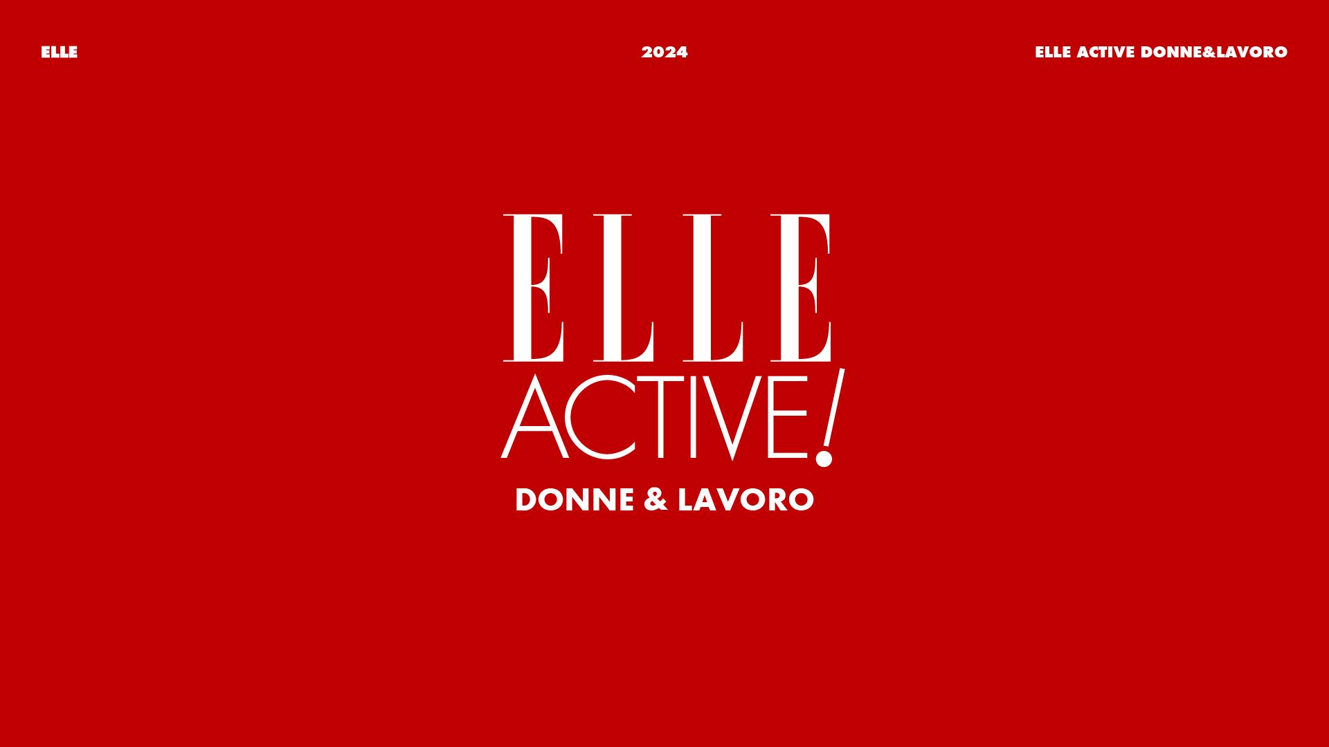 9 & 10 NOV 2024 – MILAN, ITALY | ELLE ACTIVE