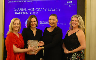 Ayumi Moore Aoki Honors H.E. Denise Bauer with the Women in Tech Global Honorary Award – Paris, France